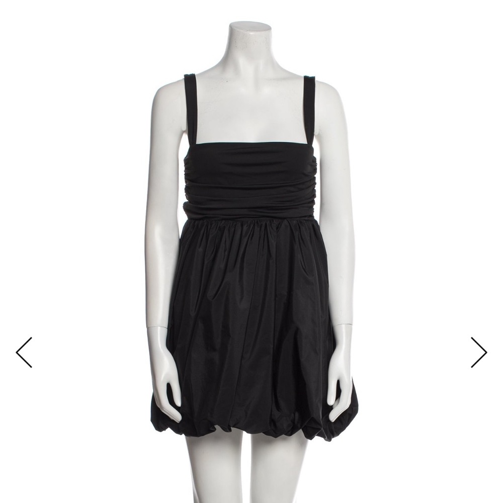 Fleur du Mal Black Bubble Hem Dress